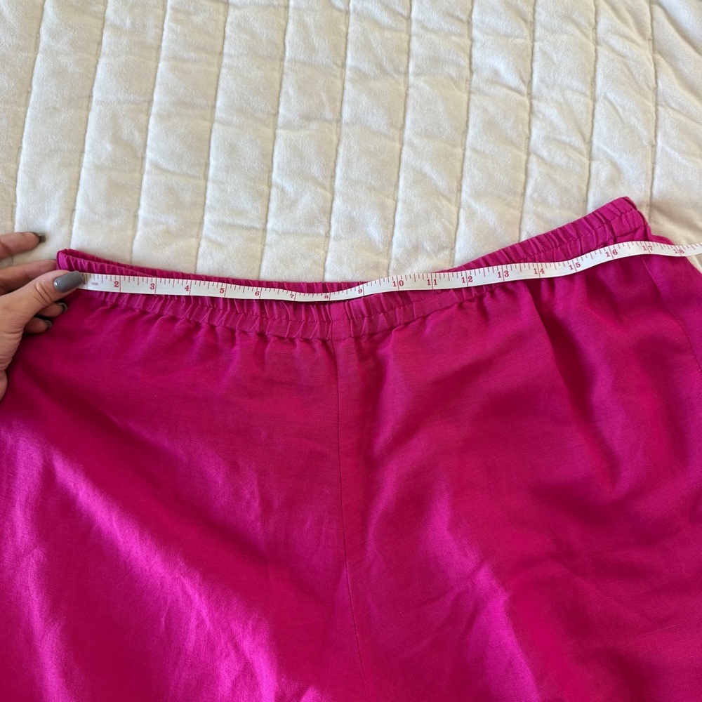 Chadwick's vintage hot purple pink linen blend pants and shirt set Size 16 - Picture 11 of 11